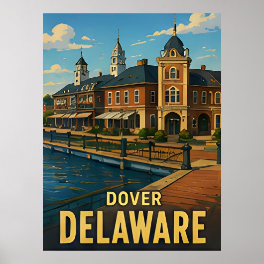 Dover Delaware Reis Cadeau Poster (Voorkant)