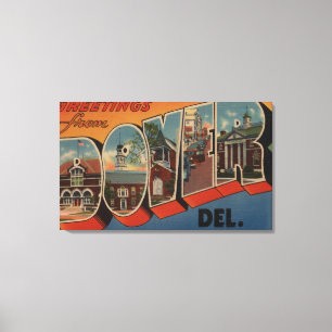 Dover, DelawareLarge Letter ScenesDover, DE Canvas Afdruk