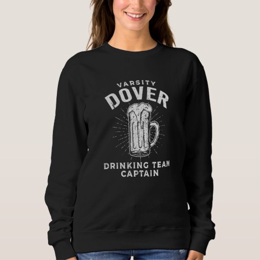 Dover Drankteam Kapitein Bier Feestdrinker Trui (Voorkant)