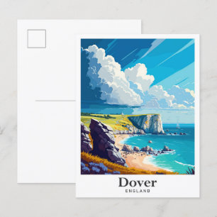 Dover Engeland Vintage Travel Portrait Briefkaart