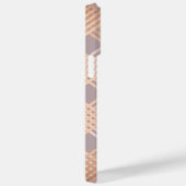 Dover Grijze en Metallic Peach Case-Mate iPhone Case (Achterkant / Rechts)