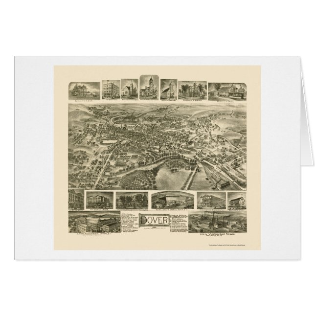 Dover, NJ Panoramic Map - 1903 (Voorkant Horizontaal)