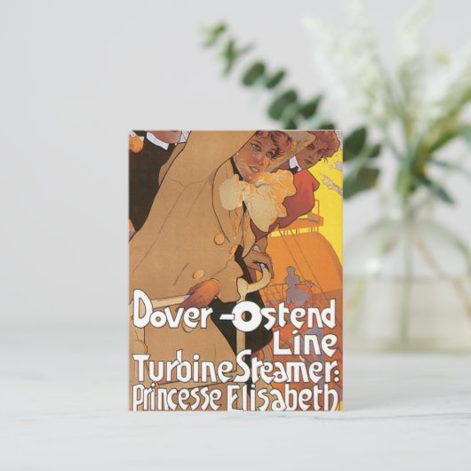 Dover-Ostend-lijn Briefkaart (Staand voorkant)