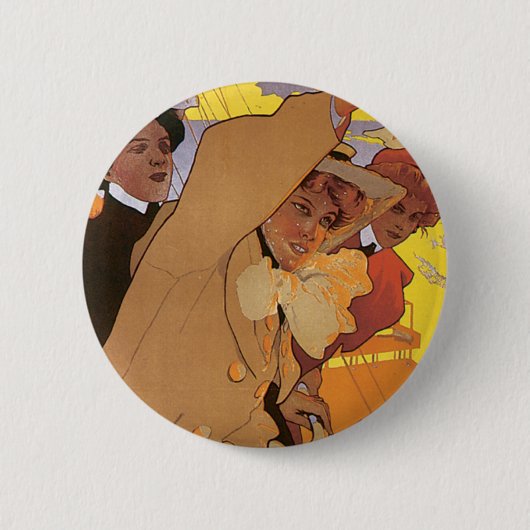 Dover-Ostend-lijn Ronde Button 5,7 Cm (Voorkant)