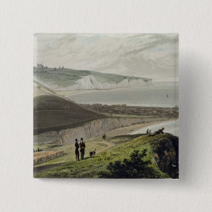 Dover, van Shakespeare's Cliff uit 'A Voyage Ar Vierkante Button 5,1 Cm