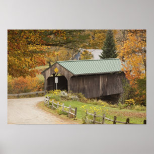 Doverbrug, Vermont, Verenigde Staten Poster