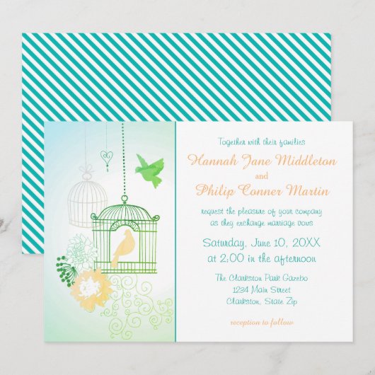 Doves & Cages - Weddenschap Kaart (Voorkant / Achterkant)