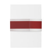 Doves & Heart op Crimson Wedding Uitnodigingen Wikkel (Achterkant Voorbeeld)