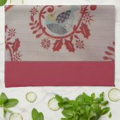 Doves & Hearts - Pennsylvania Dutch Theedoek (Gevouwen)