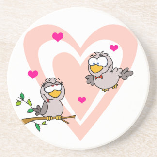 Doves in Love Zandsteen Onderzetter