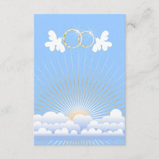 Doves met de Aangepaste Uitnodiging van de Rings v