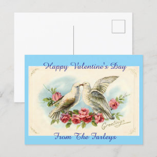 Doves Valentijnsdag Holiday Briefkaart