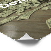 Dovish betekent meer geld drukken perfect poster (Hoek)