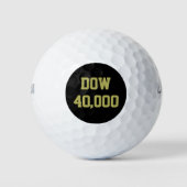 Dow 40000 beurs viering golfballen (Voorkant)