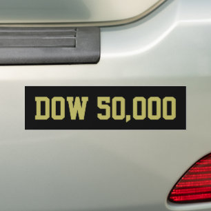 Dow 50.000 Aandelenmarktviering Bumpersticker