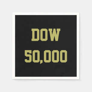 Dow 50.000 beursviering servet