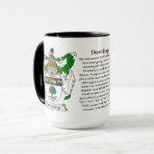 Dowling Family Coat of Arms Mok (Voorkant links)