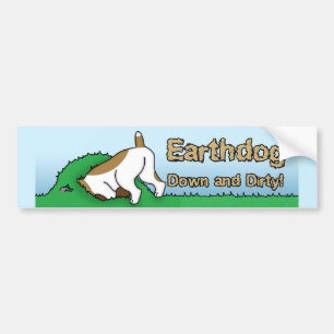 Down and Dirty Earthdog Bumpersticker
