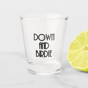 Down & Birdie Golf Shot glas