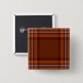 Down County Irish Tartan Vierkante Button 5,1 Cm (Voorkant /achterkant)