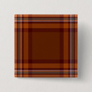Down County Irish Tartan Vierkante Button 5,1 Cm