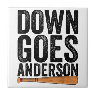 DOWN GAAT ANDERSON GRAPPIGE HONKBAL cadeau ANDERSO Tegeltje