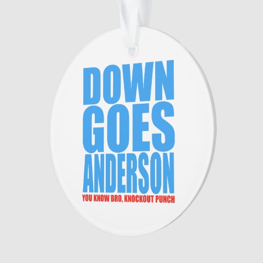 Down Goes Anderson (devant)