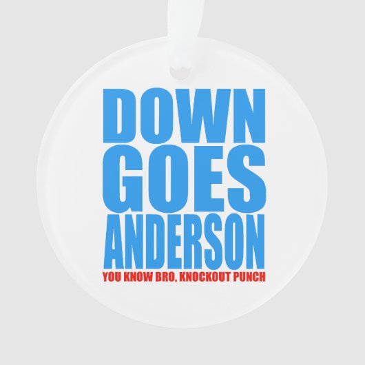 Down Goes Anderson (devant)