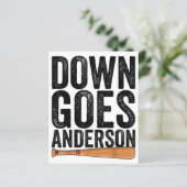 DOWN GOES ANDERSON GRAPPIG HONKBALGESCHENK ANDERSO (Staand voorkant)