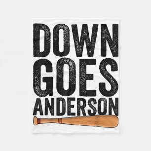 DOWN GOES ANDERSON GRAPPIG HONKBALGESCHENK ANDERSO FLEECE DEKEN