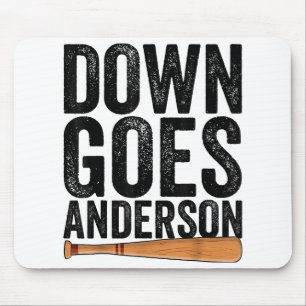 DOWN GOES ANDERSON GRAPPIG HONKBALGESCHENK ANDERSO MUISMAT