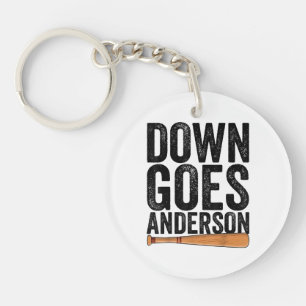 DOWN GOES ANDERSON GRAPPIG HONKBALGESCHENK ANDERSO SLEUTELHANGER