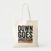 DOWN GOES ANDERSON GRAPPIG HONKBALGESCHENK ANDERSO TOTE BAG (Voorkant)