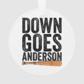 DOWN GOLF ANDERSON FUNNY BASEBALL cadeau ANDERSON (dos)