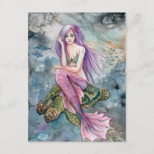 Down in Atlantis - Mermaid Briefkaart