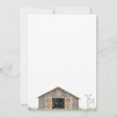 Down on the Farm : 3e anniversaire Bash Invitation (Dos)