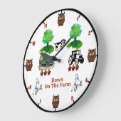 'Down on The Farm' Wall Clock Grote Klok (Hoek)