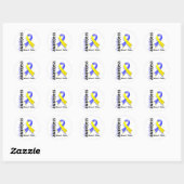 Down Syndrome Awareness 5 Ronde Sticker (Vel)