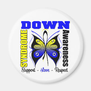 Down Syndrome Awareness Butterfly Magneet