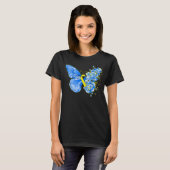 Down Syndrome Awareness Butterfly T-shirt (Voorkant volledig)