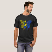 Down Syndrome Awareness Butterfly T-shirt (Voorkant volledig)