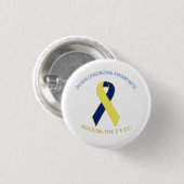 Down Syndrome Awareness Button (Voorkant /achterkant)