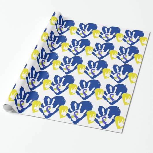 Down Syndrome Awareness Cadeaupapier (Uitgerold)