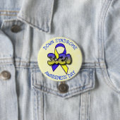 Down Syndrome Awareness Day 3.21 Ribbon Button (In situ)