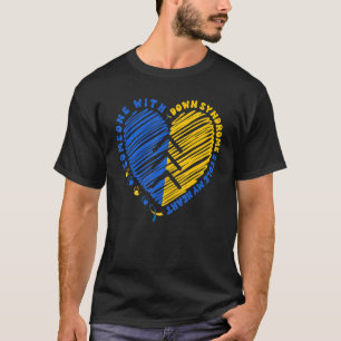 Down Syndrome Awareness Day Heart 3 Arrows T21 T-shirt