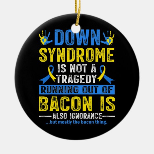 Down Syndrome Awareness Down Syndrome Keramisch Ornament (Voorkant)