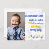 Down Syndrome Awareness Kaart (Voorkant / Achterkant)