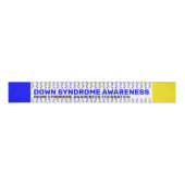Down Syndrome Awareness Pattern Ribbon Grosgrain Lint (Voorkant)