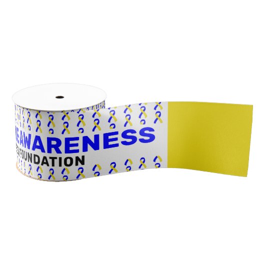 Down Syndrome Awareness Pattern Ribbon Grosgrain Lint (Spoel)
