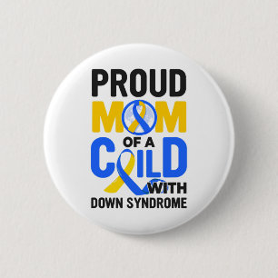 Down Syndrome Awareness Proud Mam Ronde Button 5,7 Cm